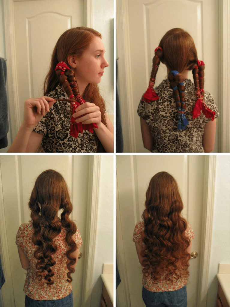 No Heat Curls With Bandanas