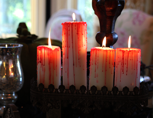 Bloody Candles for Halloween