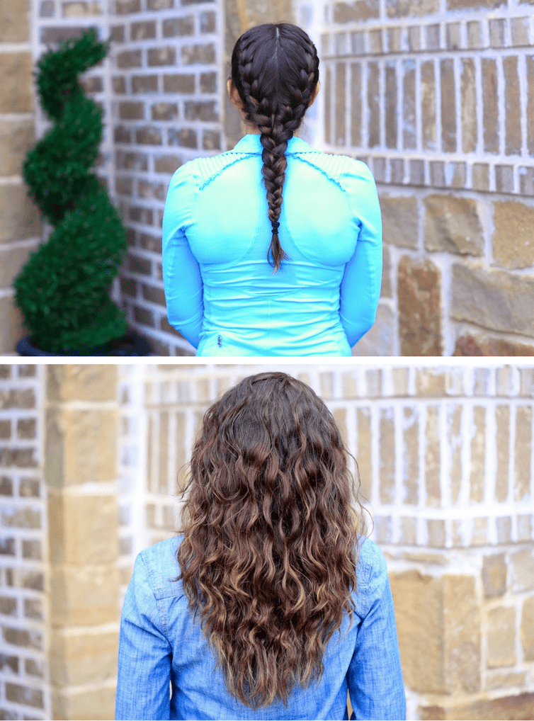 No Heat Curls With Braids