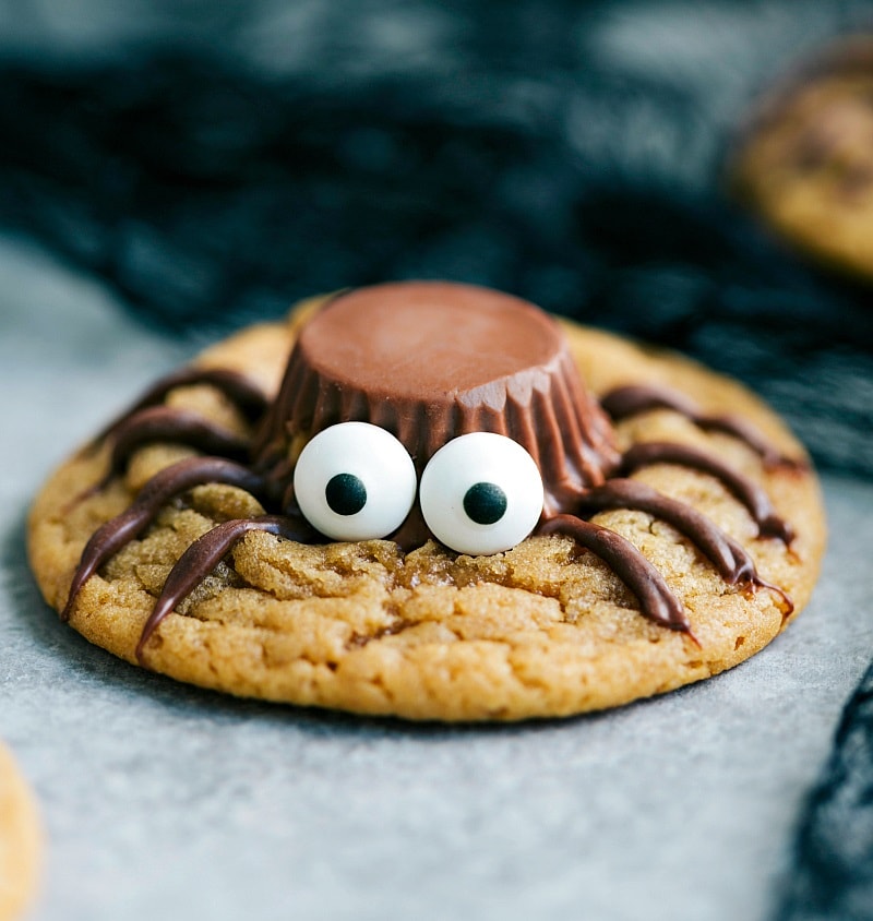 Peanut Butter Spider Cookies