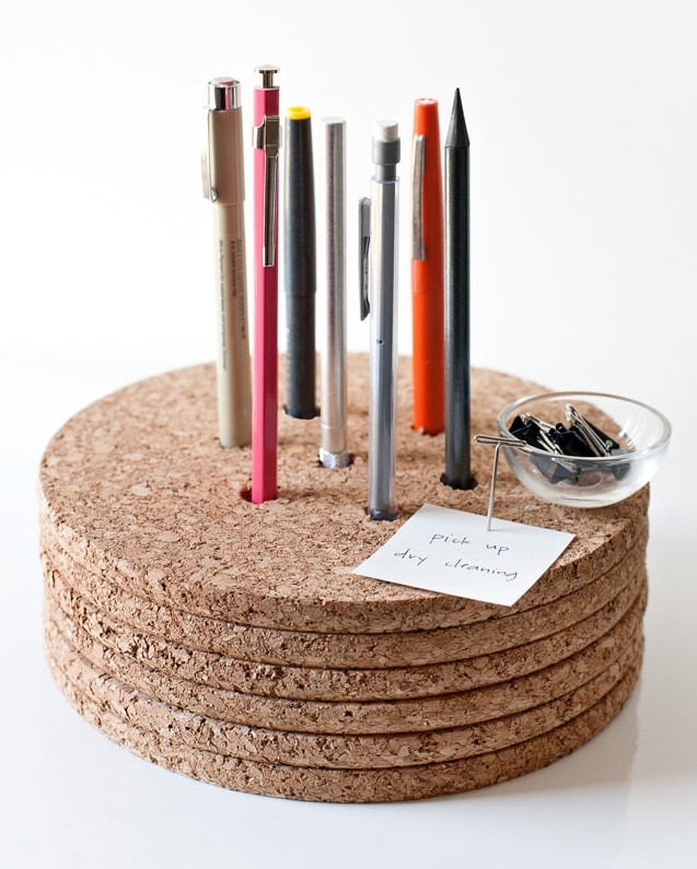 Cork Pencil Holder