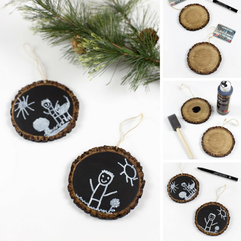 Easy Keepsake Chalkboard Ornaments