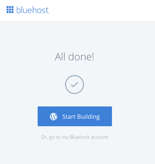 Bluehost WP Login