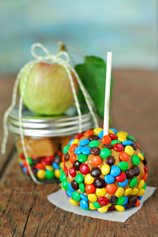 Caramel Apple In A Mason Jar