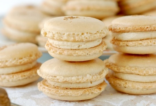 Eggnog Macarons