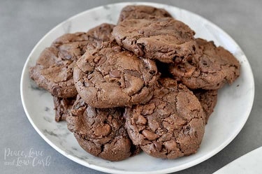 Flourless Chewy Double Chocolate Chip Cookies
