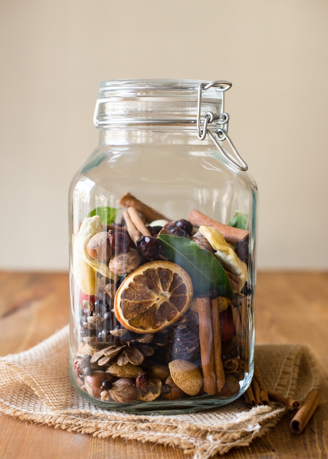 Fruit and Nut Potpourri in a Jar