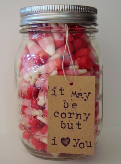 Candy Corn Mason Jar Gift