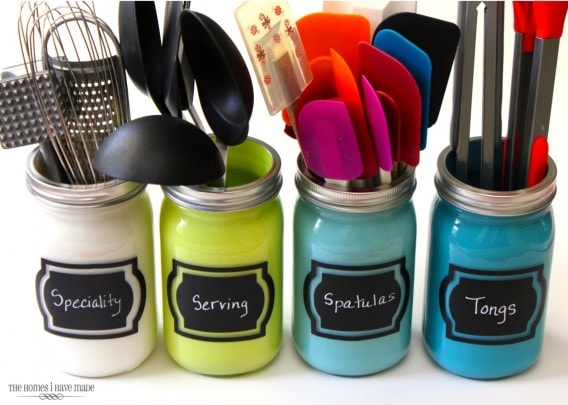 Kitchen utensil organizers