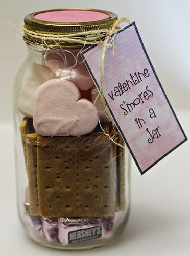 Valentine S’mores in a Jar