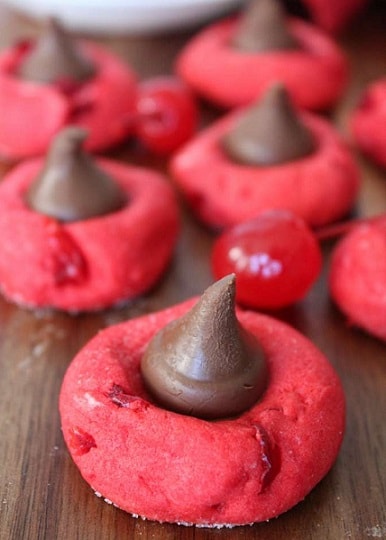 Chocolate Cherry Blossom Cookies