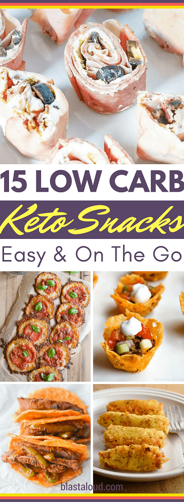 15 Easy keto snacks on the go for busy people. Grab and go keto snacks are always good to have around. Make these tasty low carb snacks on the go ahead of time and freeze them for later! #ketosnacks #keto #lowcarb