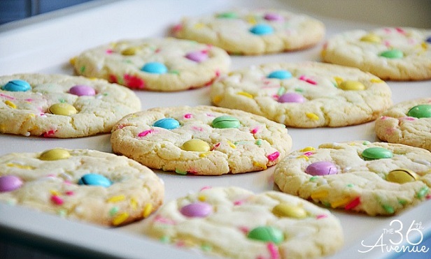 Easy Easter Desserts Recipes: Funfetti Cake Mix Cookies