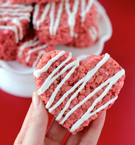 Red Velvet Rice Crispy Treats