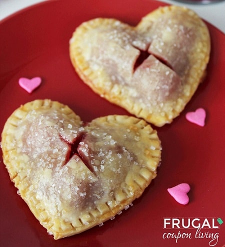 Valentines Day Mini Cherry Heart Pies