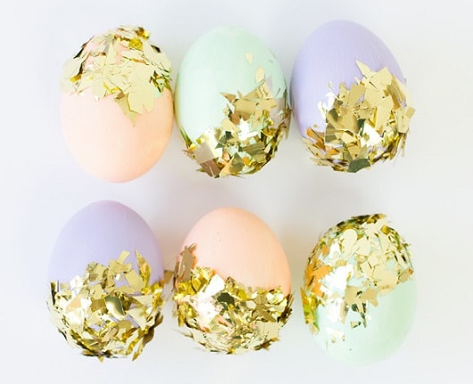 DIY Easter Egg Decorating Ideas: DIY Confetti Dipped Easter Eggs2