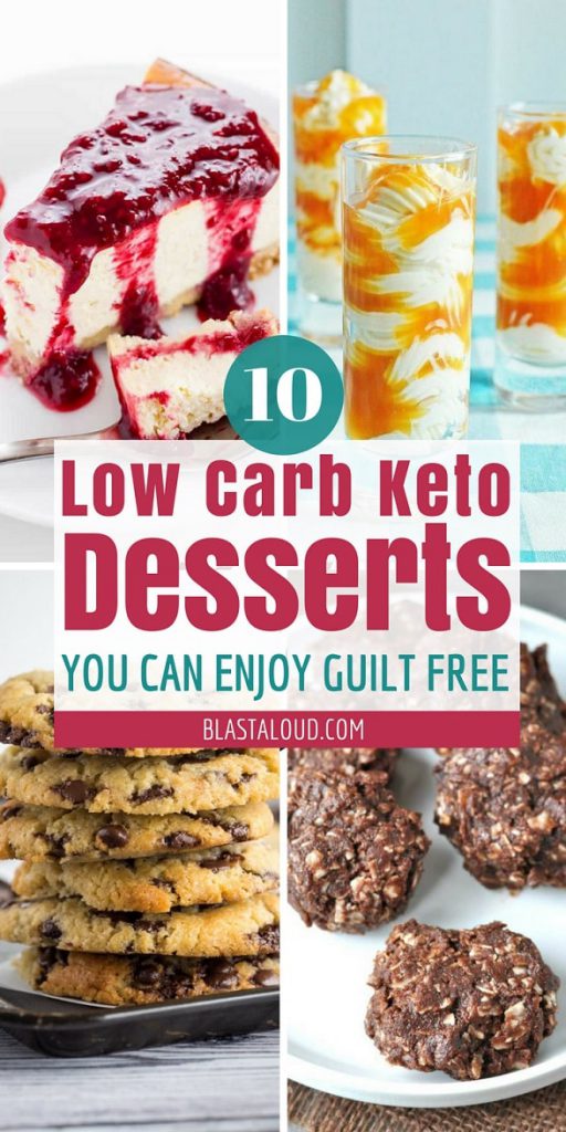 A collage of Low Carb Keto Desserts