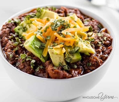 Image of Keto Low Carb Chili in a bowl