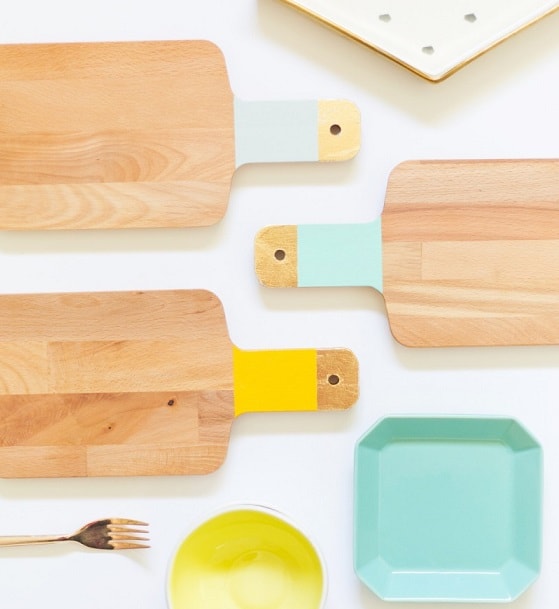 DIY Gifts: Colorblock Cutting Boards