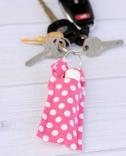 Beginner Sewing Projects: Keychain Chapstick Holder