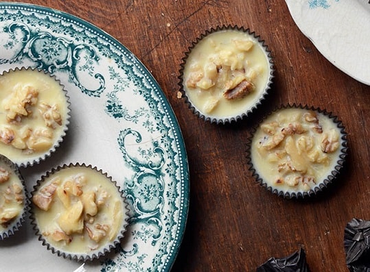 Keto Fat Bombs: Low-carb White Chocolate Butter Pecan Candies