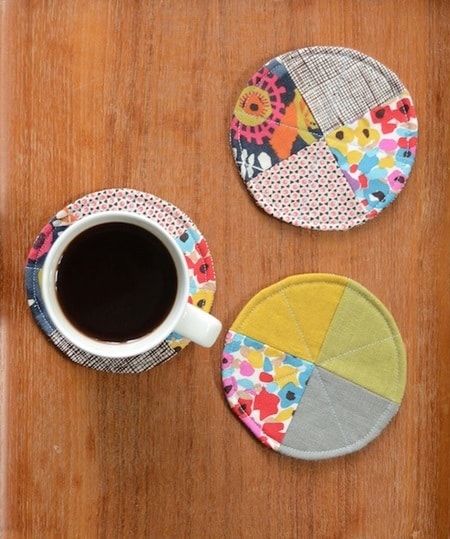 Beginner Sewing Projects: Quilted Circle Coasters