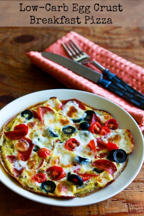 Keto Breakfast Recipes: Egg-Crust Breakfast Pizza