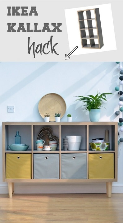 DIY IKEA Hacks: IKEA Kallax Sideboard