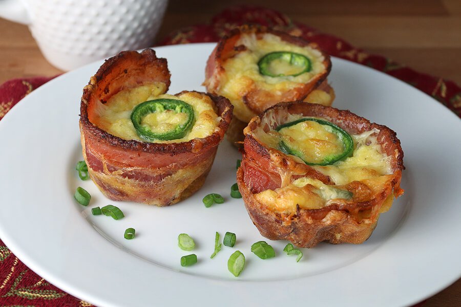 Keto Breakfast Recipes: Jalapeno Popper Cups