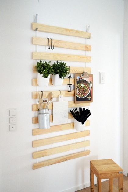 DIY IKEA Hacks: Slatted Frame Storage Hack