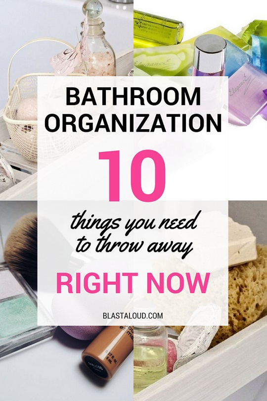 Bathroom organization and decluttering tips and hacks