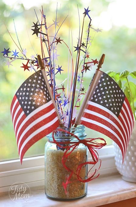 4th Of July Decorations: Easy Patriotic Centerpiece