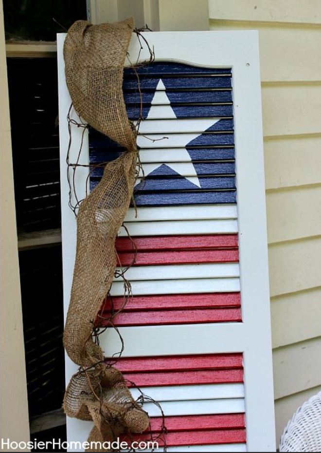 4th Of July Decorations: Patriotic Shutter
