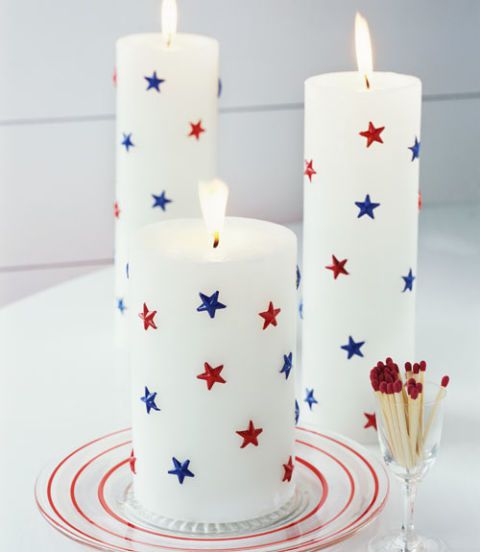 4th Of July Decorations: Star Candles