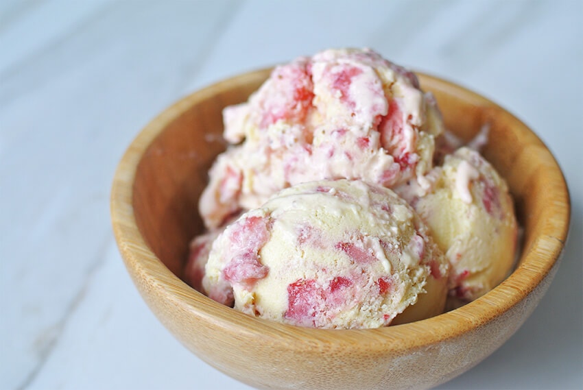 Keto Ice Cream Recipes: Strawberry Swirl Ice Cream
