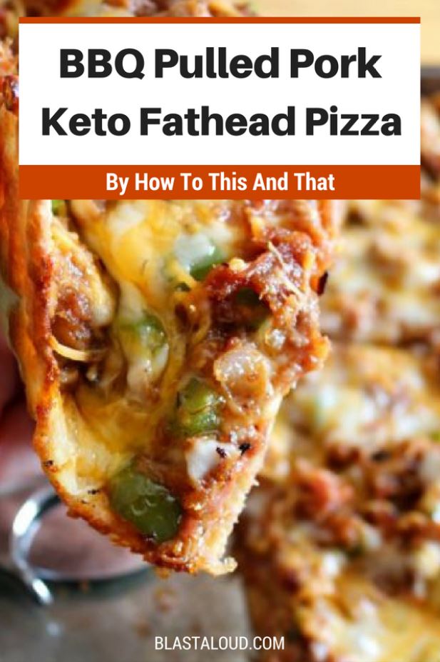 BBQ Pulled Pork Keto Fathead Pizza