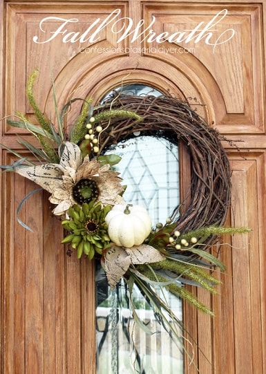 DIY Fall Wreath: Nature Fall Wreath