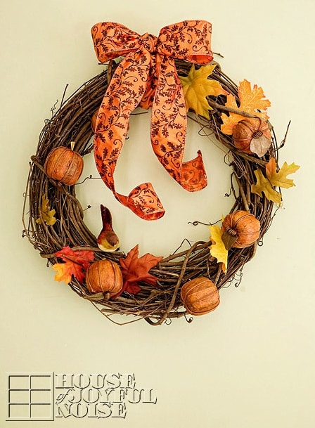 DIY Fall Wreath: Rustic Fall Wreath