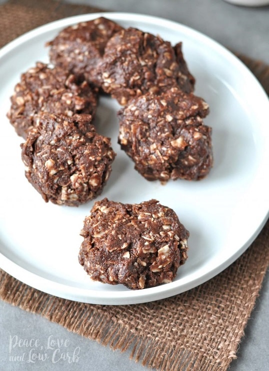 Keto Cookie Recipes: Chocolate Peanut Butter Keto No Bake Cookies