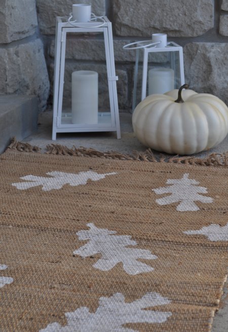 DIY Fall Porch Decorating Ideas: DIY Fall Doormat