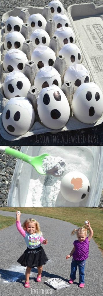 Halloween crafts for kids: Ghost bombs