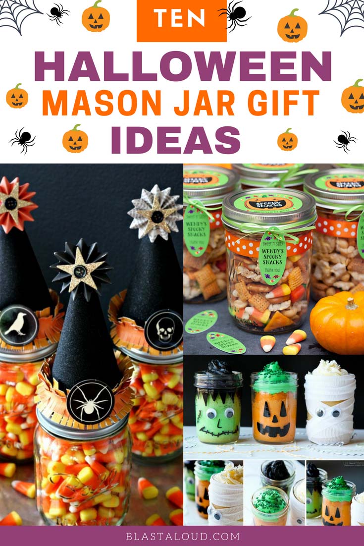 Halloween mason jar gift ideas