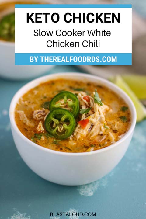 Keto Chicken Dinner Recipes: Slow Cooker White Chicken Chili