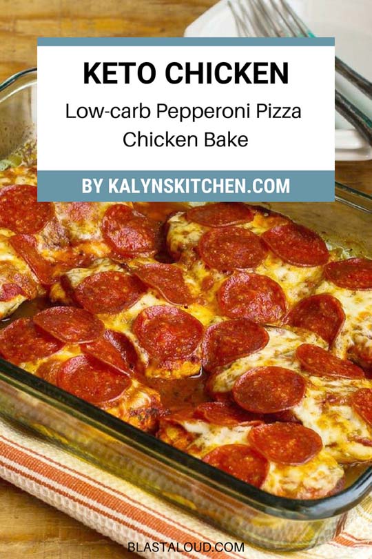 Keto Chicken Dinner Recipes: Low-carb Pepperoni Pizza Chicken Bake