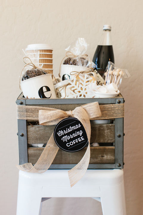 DIY Gift Baskets For Men: Coffee Lovers Gift Basket