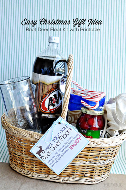 DIY Gift Baskets For Men: Root Beer Float Kit