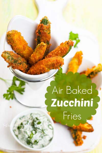 Healthy Air Fryer Recipes: Air Baked Zucchini Fries Recipe