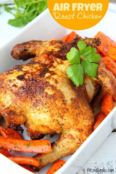 Healthy Air Fryer Recipes: Air Fryer Roast Chicken