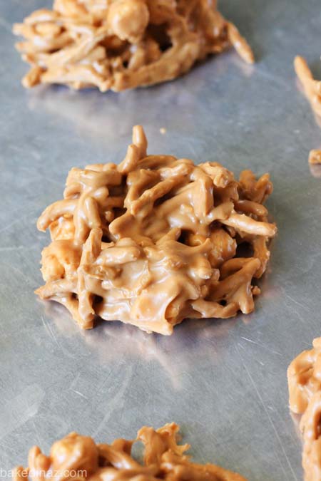 No Bake Christmas Desserts: Butterscotch Haystacks