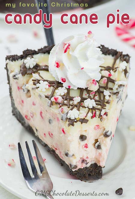 No Bake Christmas Desserts: Candy Cane Pie